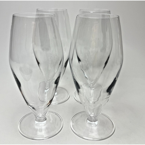 Set of 4 Luigi Bormioli Champagne T-Glass Italy Wine Glasses 270 ml Lux Barware - Picture 1 of 4